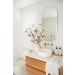 Espelho Decorativo Lapidado Oval 60x150cm