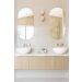 Espelho Decorativo Lapidado Oval 60x150cm