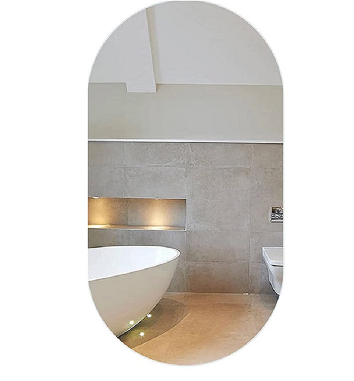 Espelho Decorativo Lapidado Oval 60x80cm