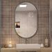 Espelho Decorativo Lapidado Oval 60x80cm
