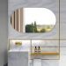 Espelho Decorativo Lapidado Oval 60x80cm