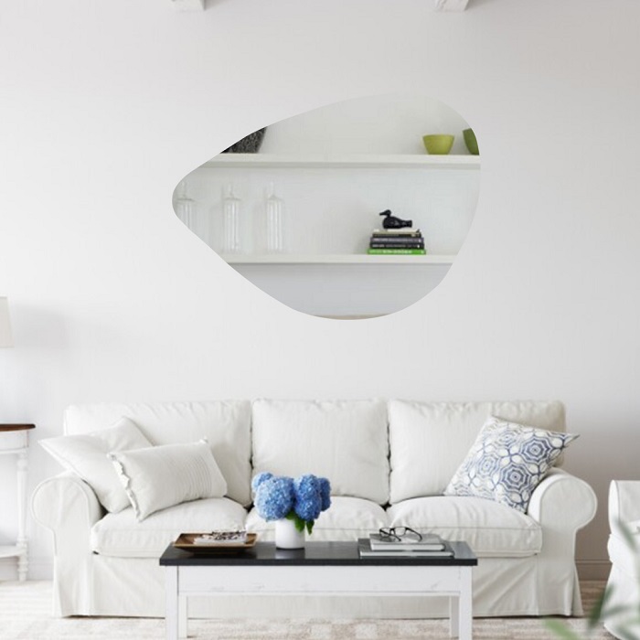 Espelho Decorativo Orgânico Lapidado 55x77cm