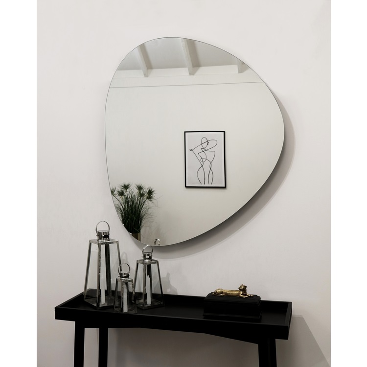 Espelho Decorativo Orgânico Lapidado 64x54cm