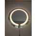 Espelho Jateado Lapidado Redondo 60cm Com Led Quente
