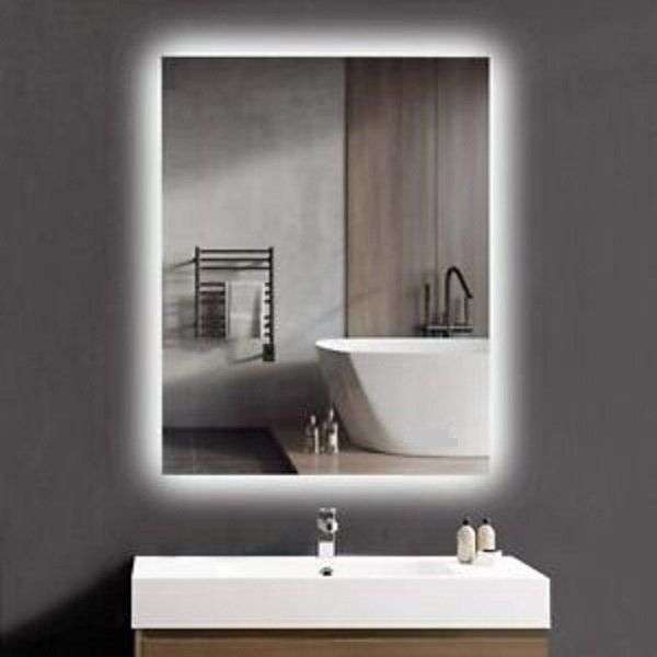 Espelho Lapidado Bisotê Iluminado com Led Frio - 60X80 cm