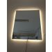 Espelho Lapidado Bisotê Iluminado com Led Quente - 70X100 cm
