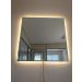Espelho Lapidado Bisotê Iluminado com Led Quente - 70X70 cm