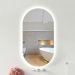 Espelho Lapidado Oval Iluminado com led frio - 60x80cm