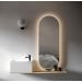 Espelho Lapidado Oval Iluminado com led quente - 50X120cm