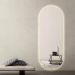 Espelho Lapidado Oval Iluminado com led quente - 50X120cm