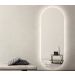Espelho Lapidado Oval Iluminado com led quente - 60x150cm