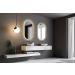 Espelho Lapidado Oval Iluminado com led quente - 60x80cm