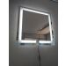 Espelho Led Frio Quadrado Iluminado Jateado - 60x60cm