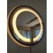 Espelho Led Quente Adnet 60 cm Moldura Marrom Sem Alça