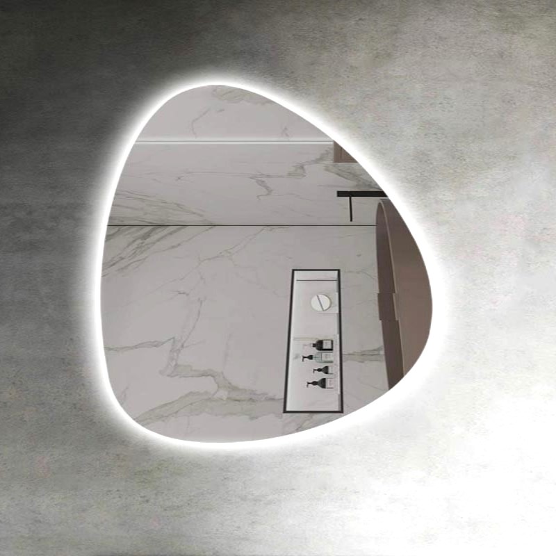 Espelho Orgânico Decorativo Iluminado com Led Frio 80X90 cm
