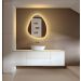 Espelho Orgânico Decorativo Iluminado com Led Quente 80X90 cm