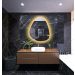 Espelho Orgânico Decorativo Iluminado com Led Quente 80X90 cm