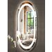 Espelho jateado Oval Iluminado com led frio - 50x120cm