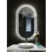 Espelho jateado Oval Iluminado com led frio - 50x120cm