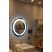 Espelho jateado Redondo 60cm com LED frio TOUCH