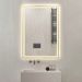 Espelho jateado iluminado com led quente 60x80cm