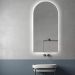 Espelho lapidado Arco Janelinha Iluminado com LED frio - 60x150cm