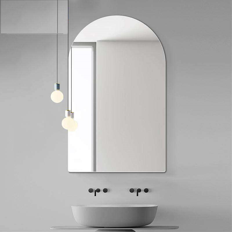 Espelho lapidado Arco Janelinha Iluminado com LED frio - 60x80cm