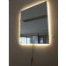 Espelho lapidado bisotê Iluminado com LED quente - 50x80cm