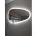 Espelho orgânico decorativo iluminado com led frio 45x80cm