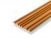 Painel Ripado Cor: Freijó de uso Interno em WPC Double 2,90m x 18cm (0,522m²)