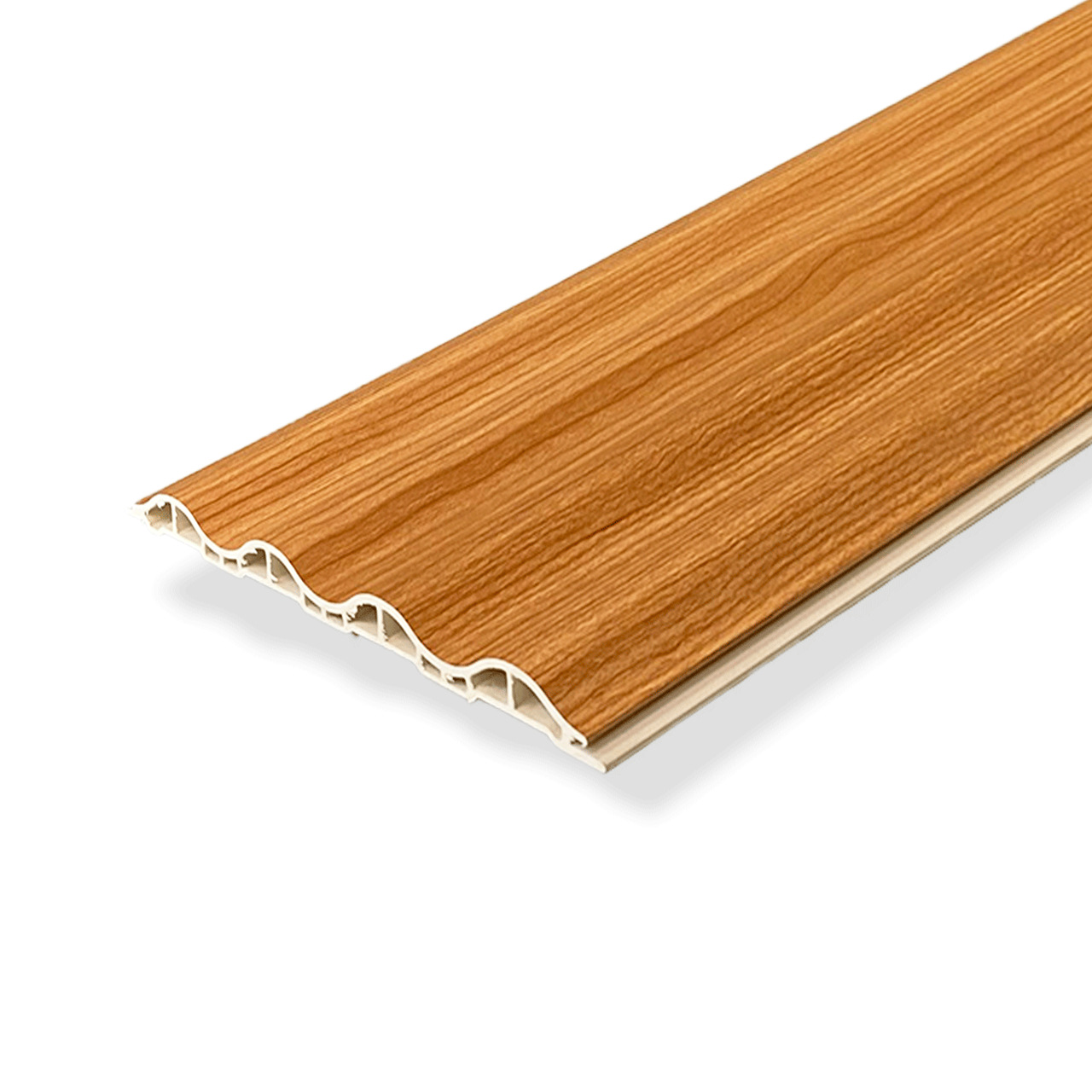 Painel Ripado Cor: Freijó de uso Interno em WPC Soft 2,90m x 19cm (0,551m²)
