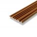Painel Ripado Cor: Nogueira de uso Interno em WPC Double 2,90m x 18cm (0,522m²)