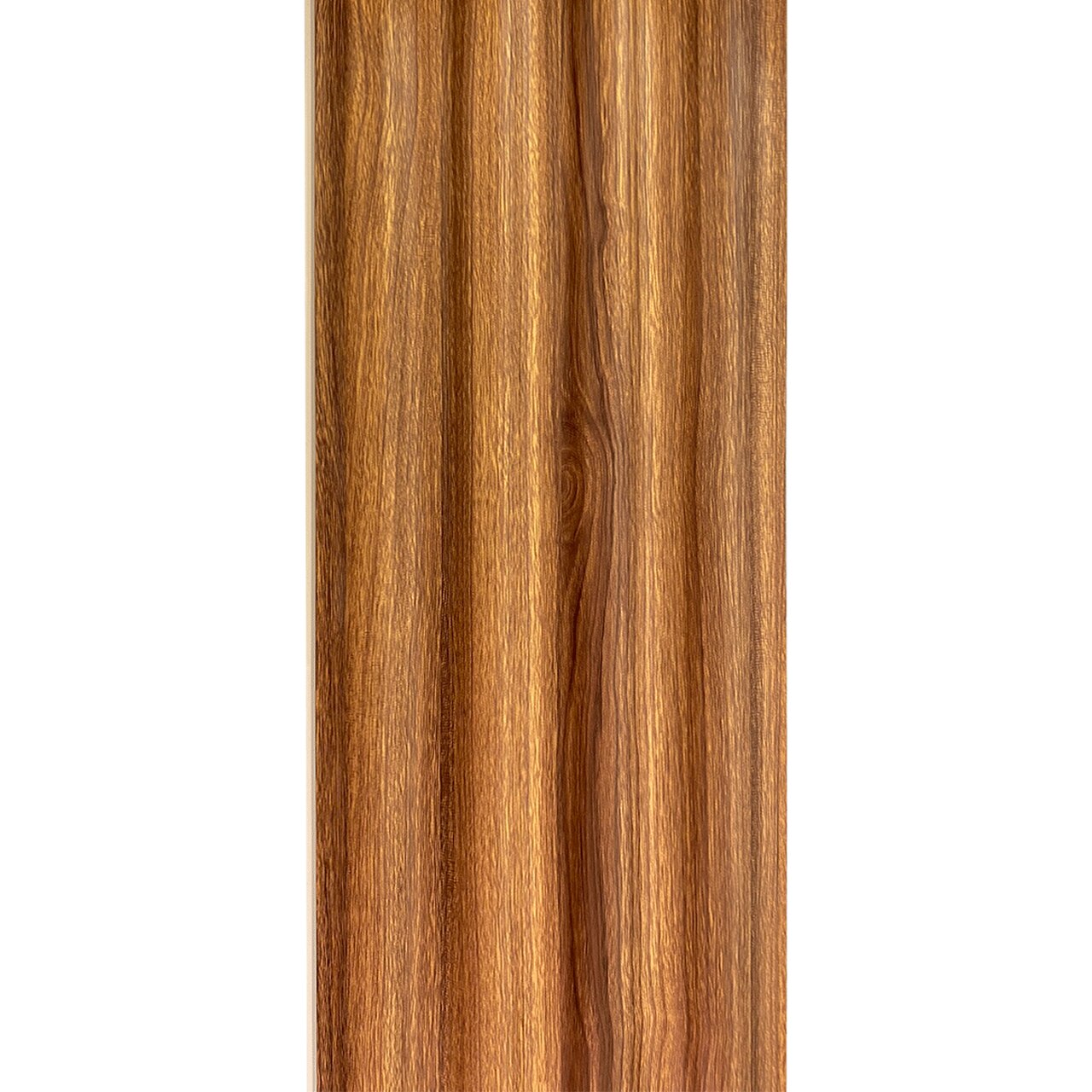 Painel Ripado Cor: Nogueira de uso Interno em WPC Soft 2,90m x 19cm (0,551m²)