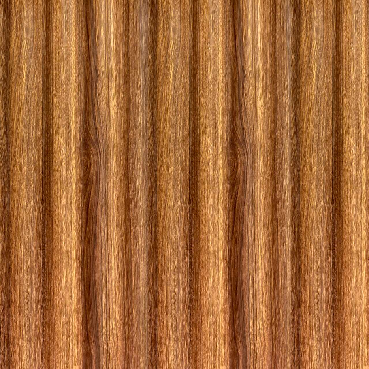 Painel Ripado Cor: Nogueira de uso Interno em WPC Soft 2,90m x 19cm (0,551m²)