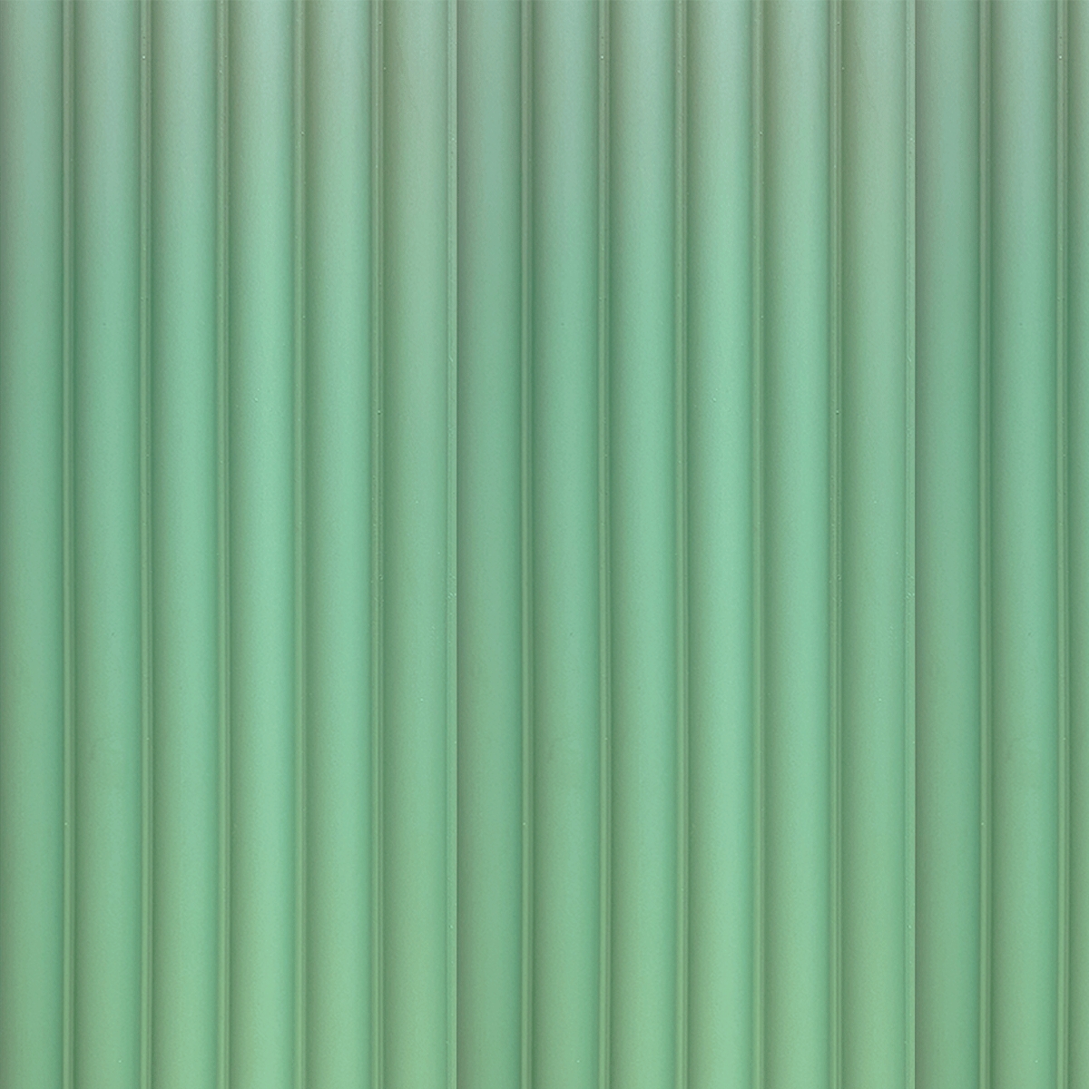 Painel Ripado Cor: Verde Chá de uso Interno em WPC Moon 2,90m x 14cm (0,406m²)