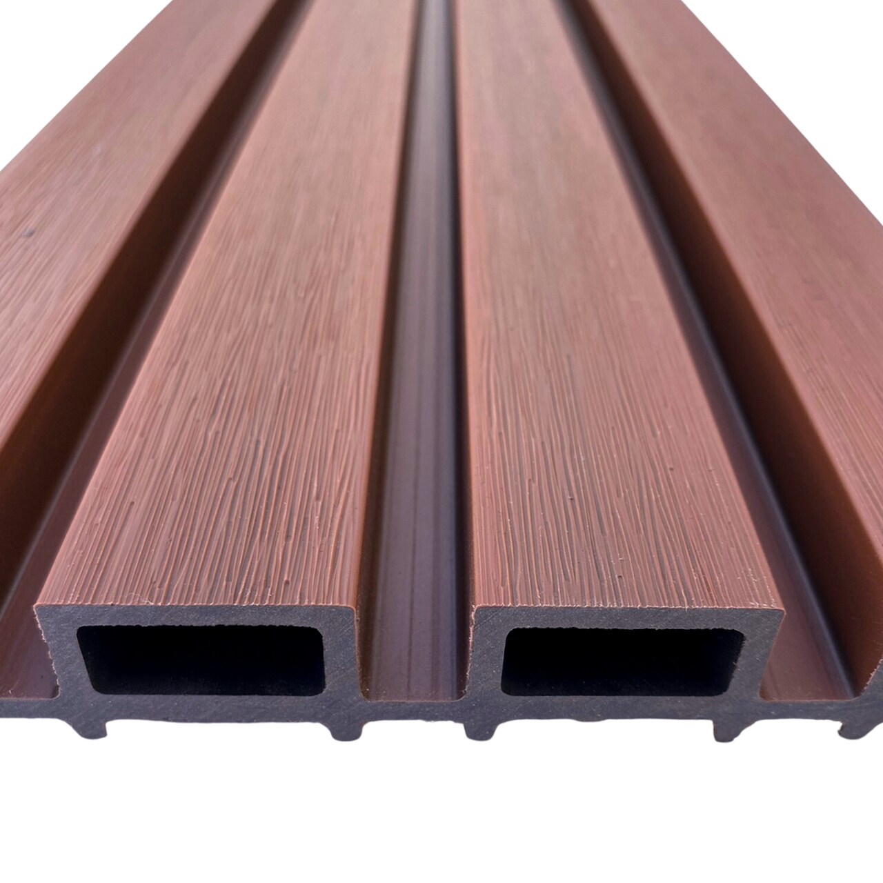 Painel Ripado WPC Externo Cor Cumaru/Bordo 2,90m x 20cm (0,58m²)