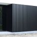Painel Ripado WPC Externo Cor Preto 2,90m x 20cm (0,58m²)