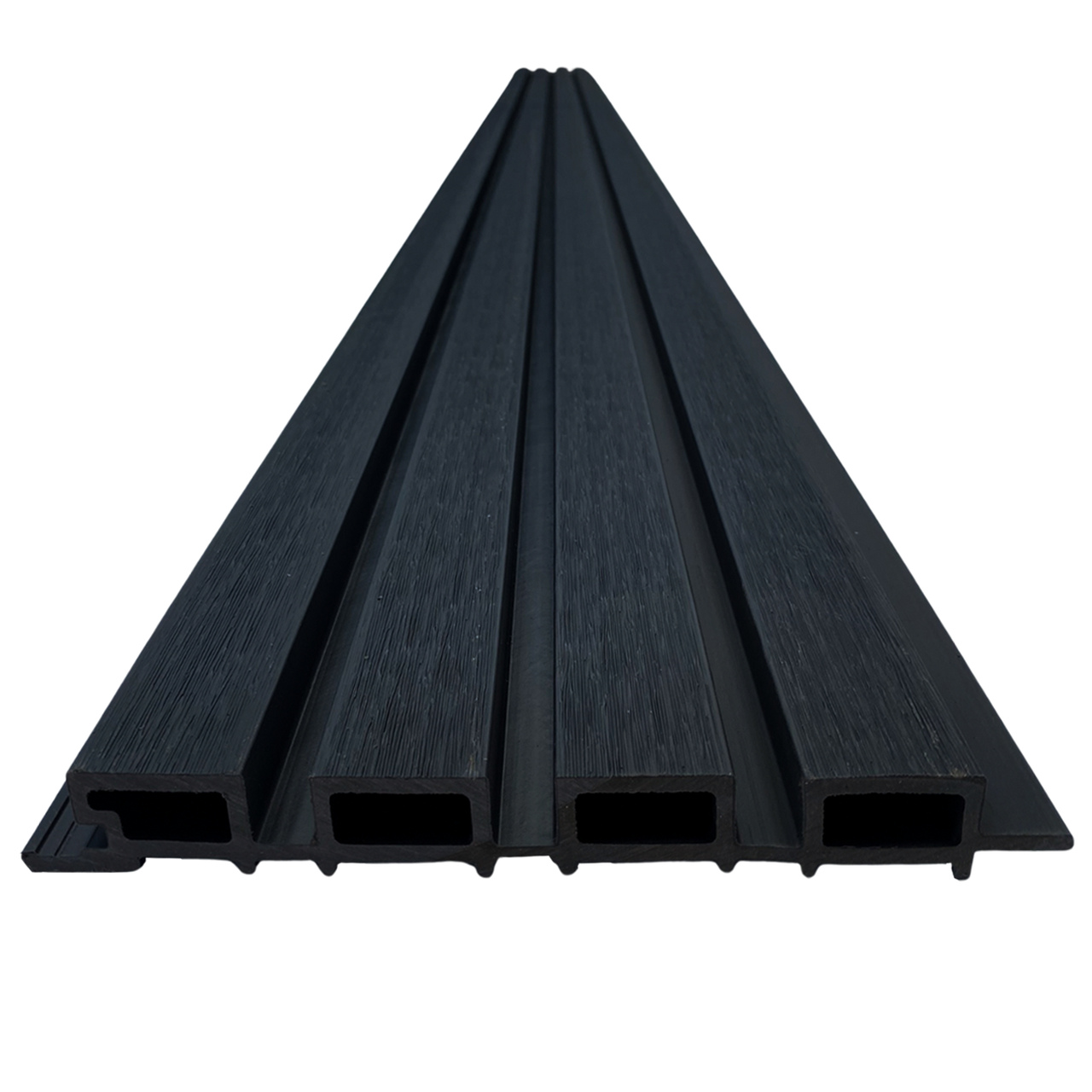 Painel Ripado WPC Externo Cor Preto 2,90m x 20cm (0,58m²)