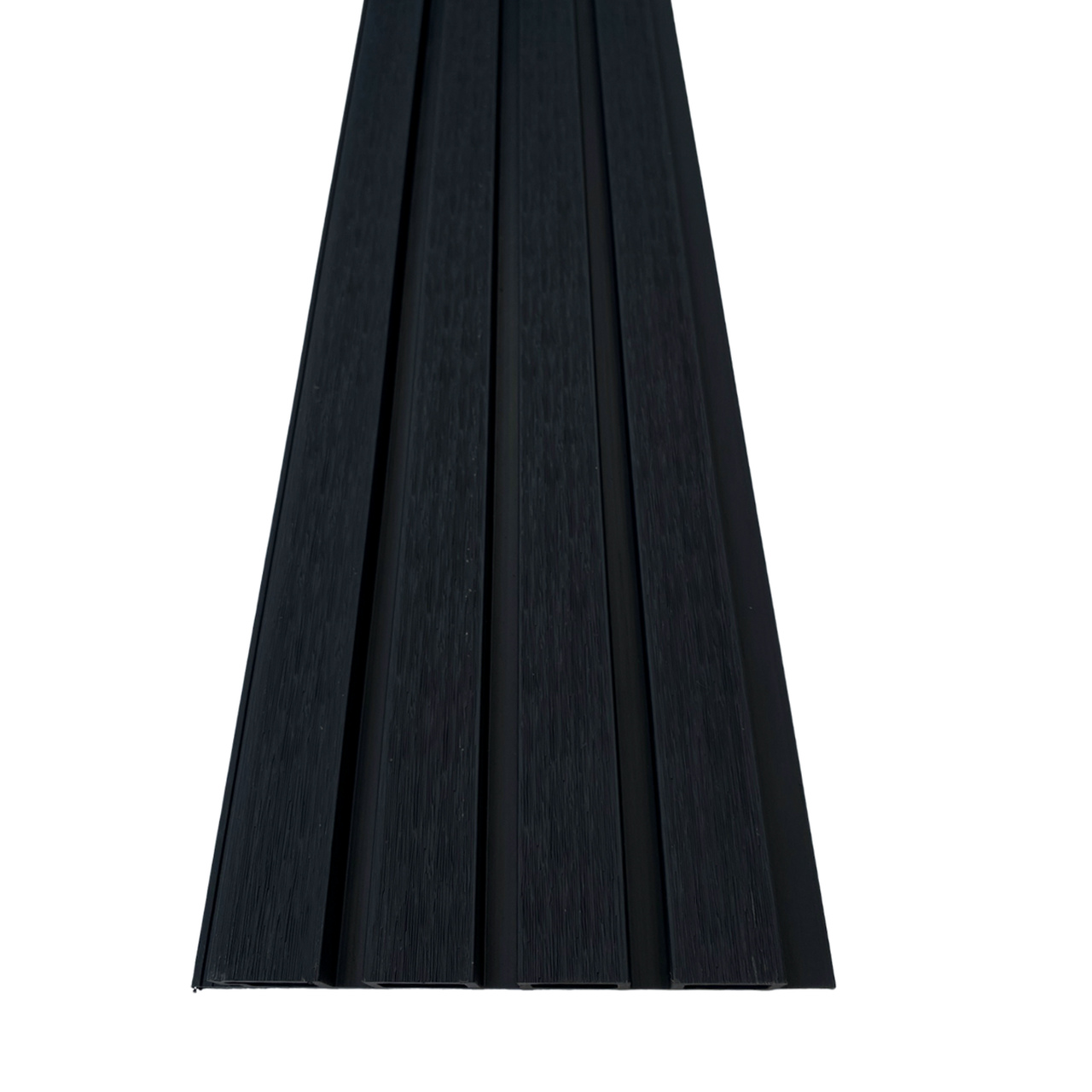 Painel Ripado WPC Externo Cor Preto 2,90m x 20cm (0,58m²)