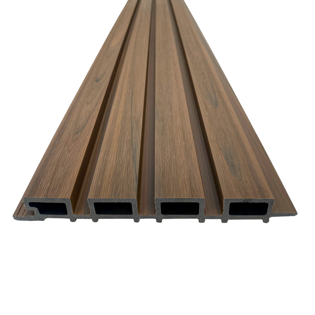 Painel Ripado WPC Externo Cor Teca 2,90m x 20cm (0,58m²)