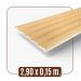 Painel Ripado Wpc Interno Low Cor: Carvalho 2,90m x 15cm (0,43m²)