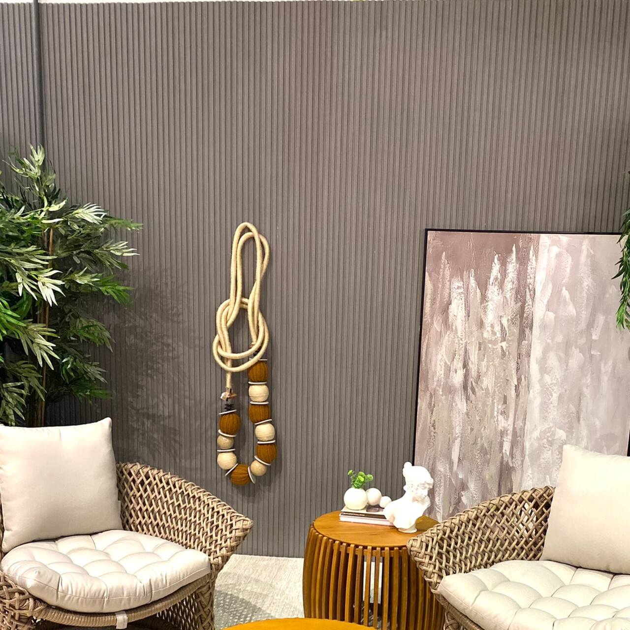 Painel Ripado Wpc Interno Low Cor: Cinza Médio 2,90m x 15cm (0,43m²)