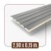 Painel Ripado Wpc Interno Low Cor: Cinza Médio 2,90m x 15cm (0,43m²)