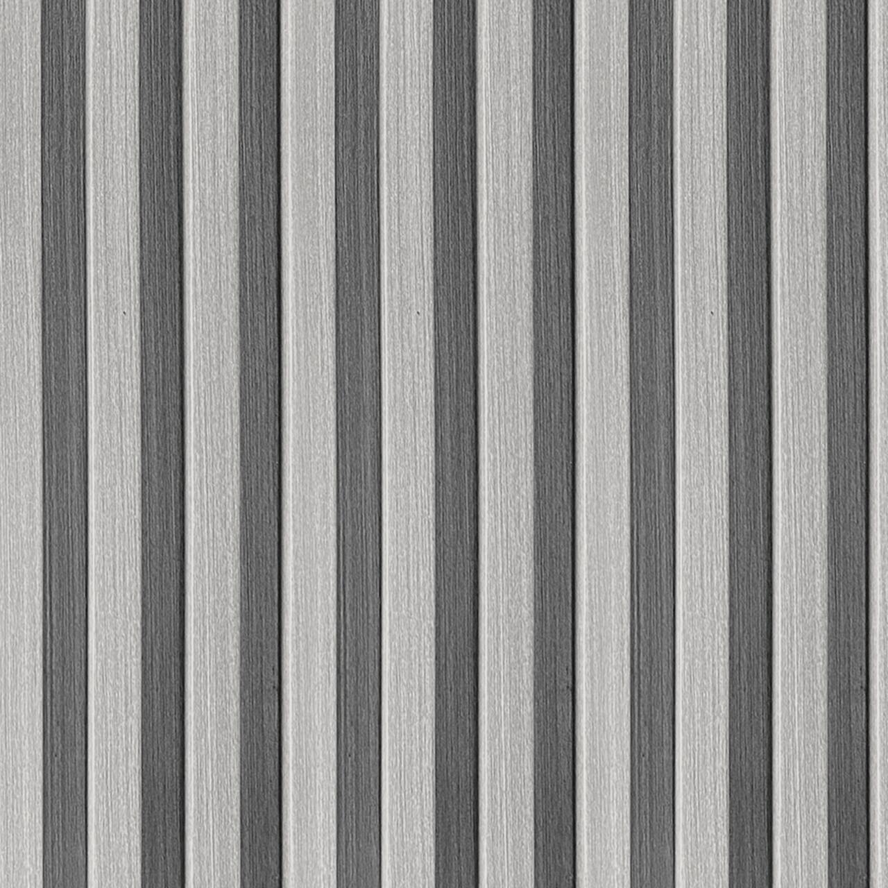 Painel Ripado Wpc Interno Wave Cor: Cinza Médio 2,90m x 14cm (0,406m²)