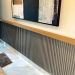 Painel Ripado Wpc Interno Wave Cor: Cinza Médio 2,90m x 14cm (0,406m²)