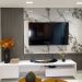 Painel Ripado Wpc Interno Wave Cor: Cinza Médio 2,90m x 14cm (0,406m²)