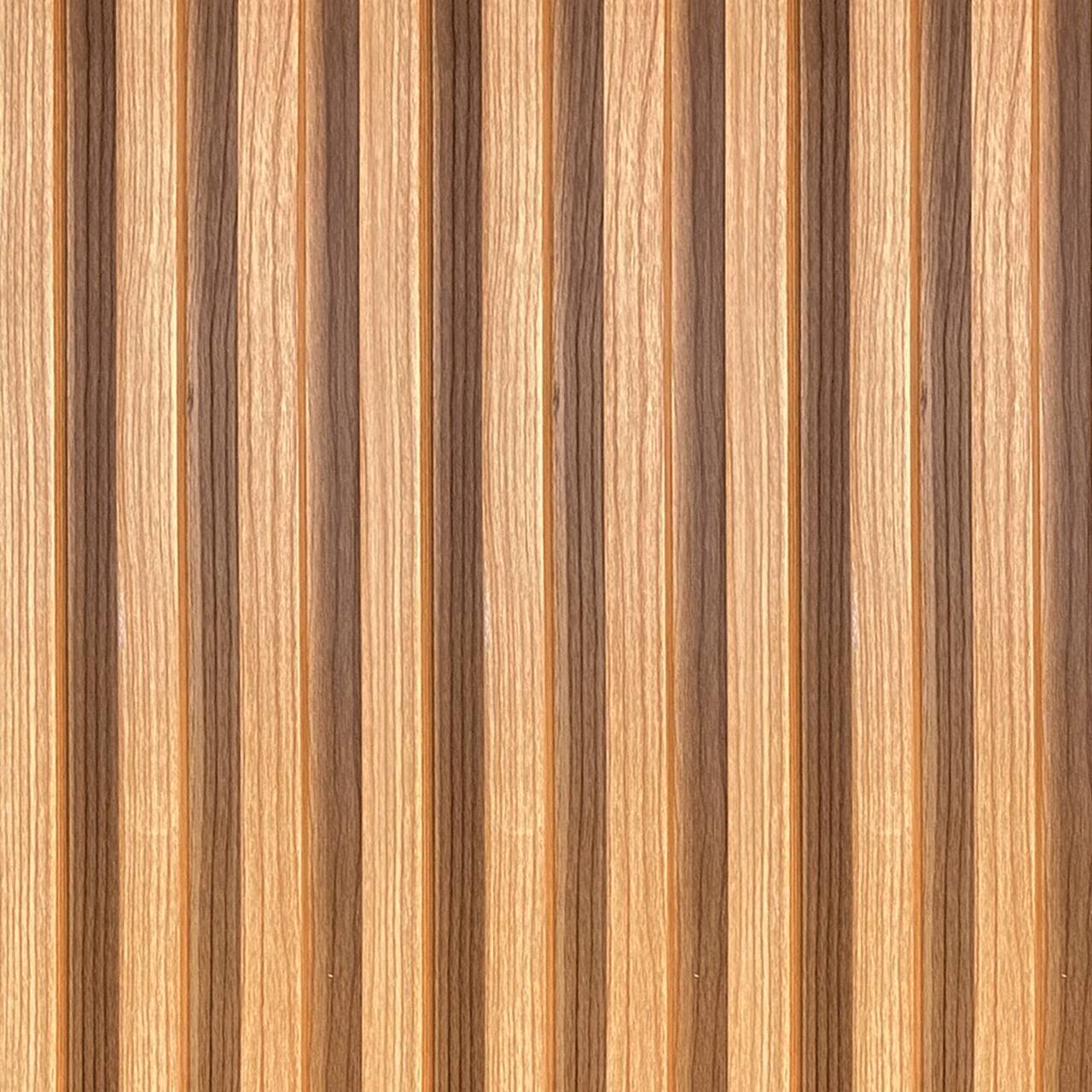 Painel Ripado Wpc Interno Wave Cor: Freijó 2,90m x 14cm (0,406m²)