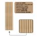 Painel Ripado Wpc Interno Wave Cor: Freijó Liso 2,90m x 14cm (0,406m²)