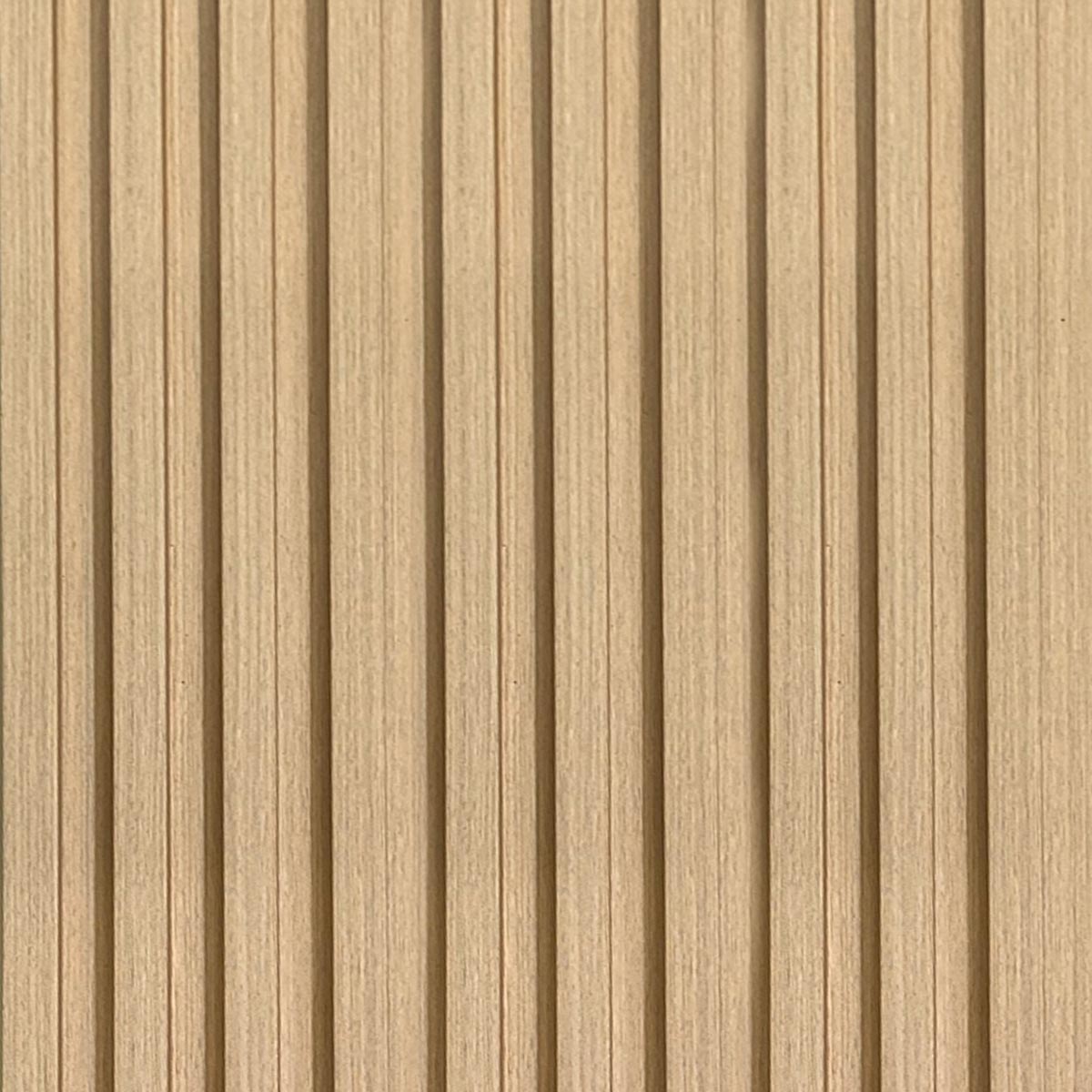 Painel Ripado Wpc Interno Wave Cor: Freijó Liso 2,90m x 14cm (0,406m²)
