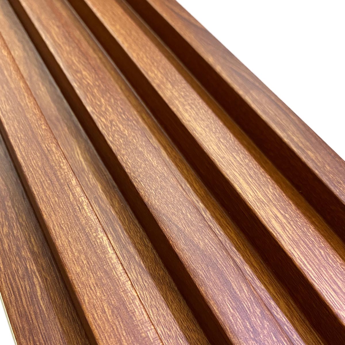 Painel Ripado Wpc Interno Wave Cor: Imbuia 2,90m x 14cm (0,406m²)